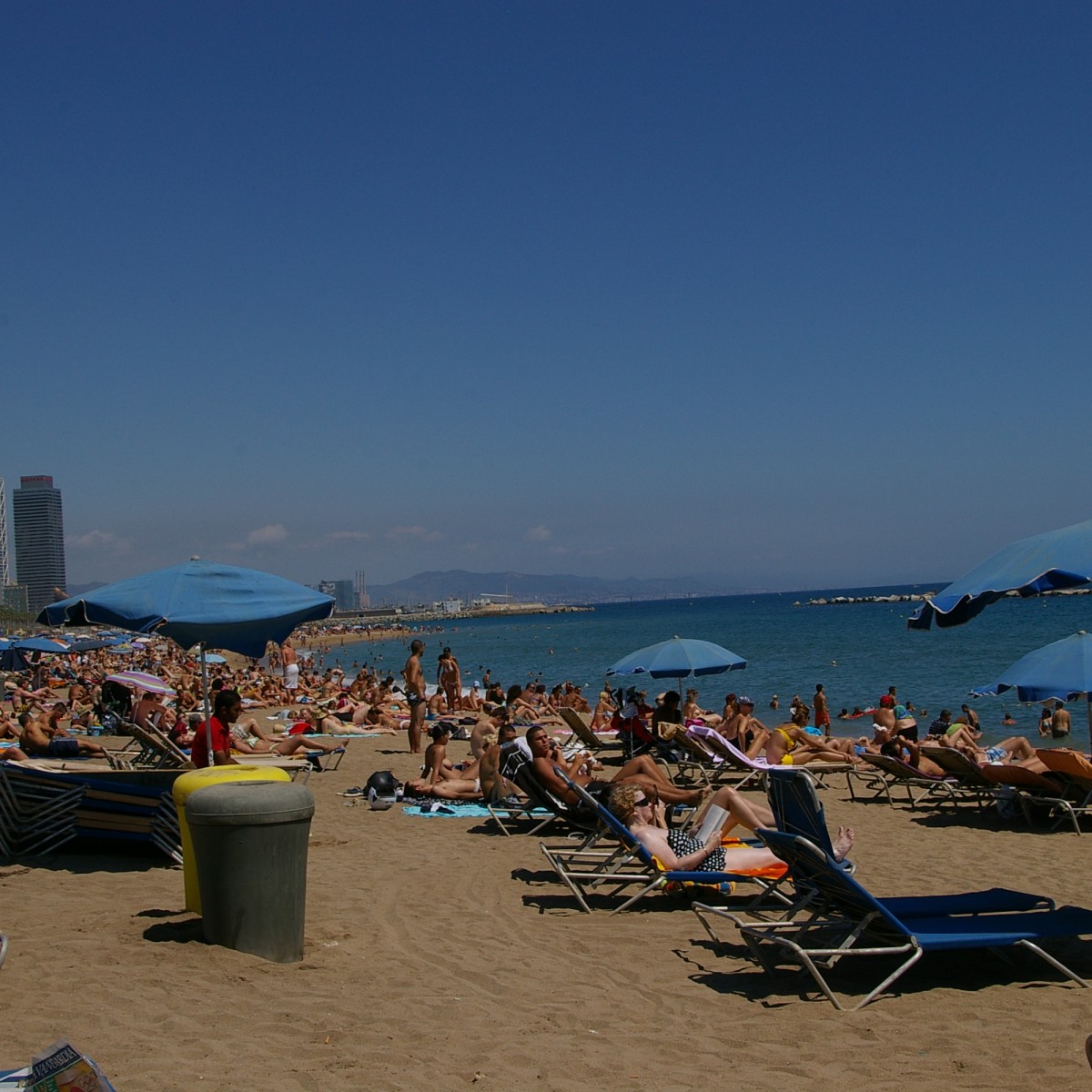 Une plage de Barcelone ...